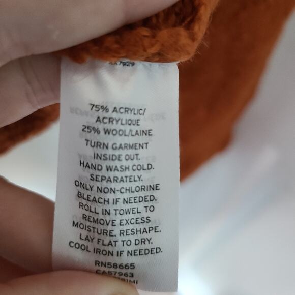 BP Rust Orange Colored Textured Sweater Size XXS - Picture 5 of 5